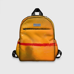 Детский рюкзак Оранжевый туман и красная краска, цвет: 3D-принт