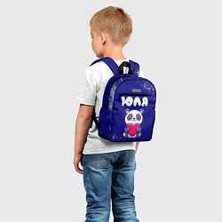 Детский рюкзак Юля панда с сердечком, цвет: 3D-принт — фото 2