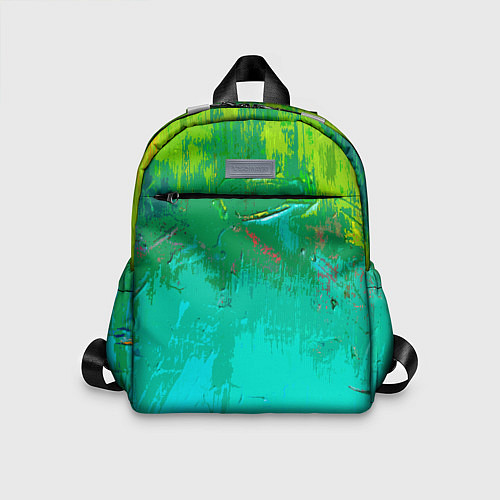 Детский рюкзак Абстрактные краски - текстура / 3D-принт – фото 1