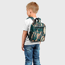 Детский рюкзак Множество абстрактных летающих камней, цвет: 3D-принт — фото 2