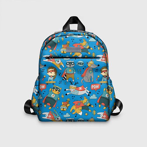 Детский рюкзак Животные-супергерои / 3D-принт – фото 1