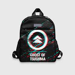 Детский рюкзак Ghost of Tsushima в стиле glitch и баги графики на