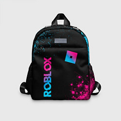 Детский рюкзак Roblox - neon gradient: надпись, символ