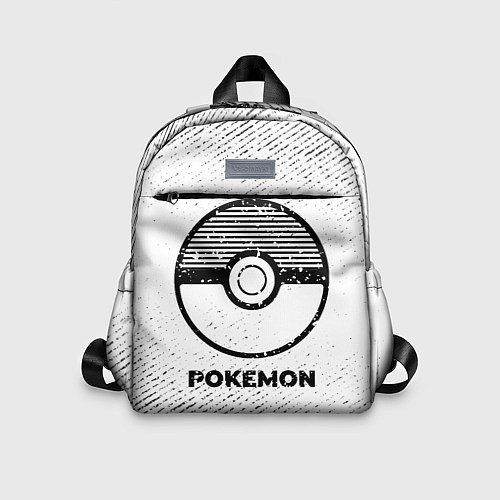 Детский рюкзак Pokemon с потертостями на светлом фоне / 3D-принт – фото 1