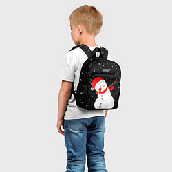 Детский рюкзак Снеговик дэбует, цвет: 3D-принт — фото 2