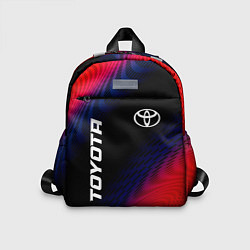 Детский рюкзак Toyota красный карбон