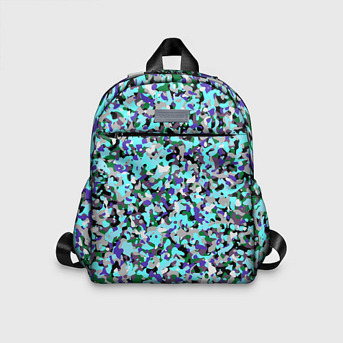 Детский рюкзак Абстрактные разноцветные пятна / 3D-принт – фото 1