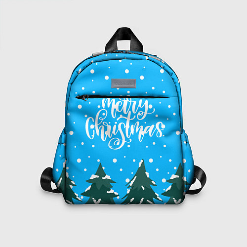 Детский рюкзак Merry christmas - Ёлочки / 3D-принт – фото 1