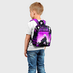 Детский рюкзак Люси нетраннер - фиолетовый, цвет: 3D-принт — фото 2