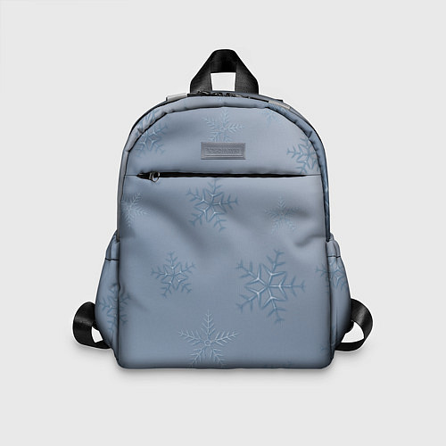 Детский рюкзак Серый снег / 3D-принт – фото 1