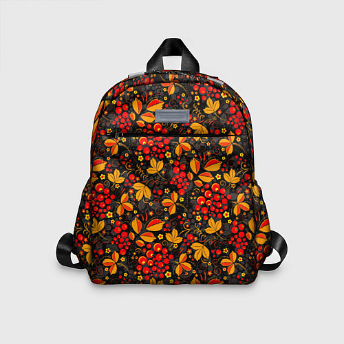 Детский рюкзак Красная рябина хохломой / 3D-принт – фото 1