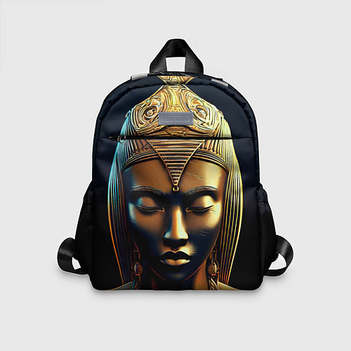 Детский рюкзак Нейросеть - золотая статуя египетской царицы / 3D-принт – фото 1