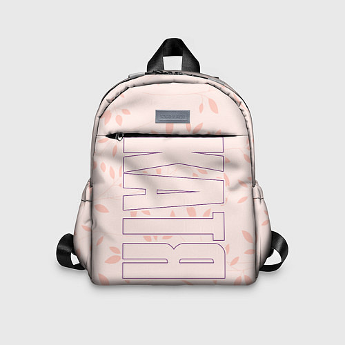 Детский рюкзак Катя по-вертикали с розовым фоном / 3D-принт – фото 1