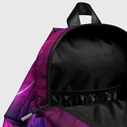 Детский рюкзак Круг и разноцветные кристаллы - vaporwave, цвет: 3D-принт — фото 2