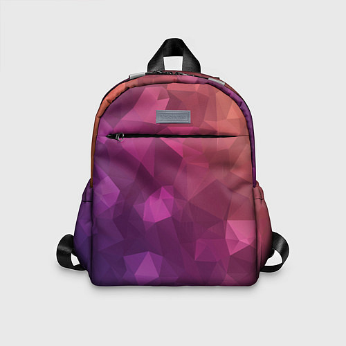 Детский рюкзак Разноцветные полигоны / 3D-принт – фото 1