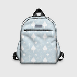 Детский рюкзак Зимние ёлочки, цвет: 3D-принт