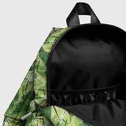 Детский рюкзак Милитари листья крупные, цвет: 3D-принт — фото 2