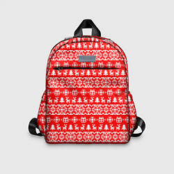 Детский рюкзак New Years winter pattern, цвет: 3D-принт