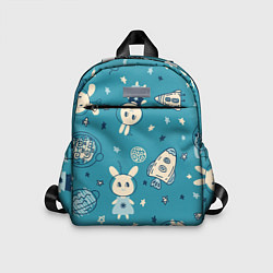 Детский рюкзак Зайцы-космонавты, цвет: 3D-принт