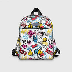 Детский рюкзак Прикольные надписи, цвет: 3D-принт