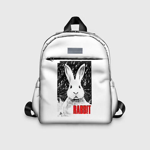 Детский рюкзак Строгий кролик / 3D-принт – фото 1