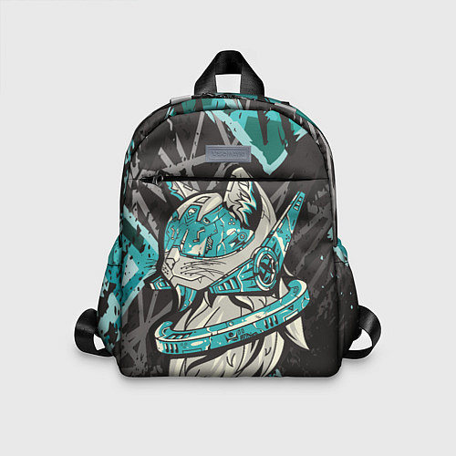 Детский рюкзак Футуристический кот / 3D-принт – фото 1