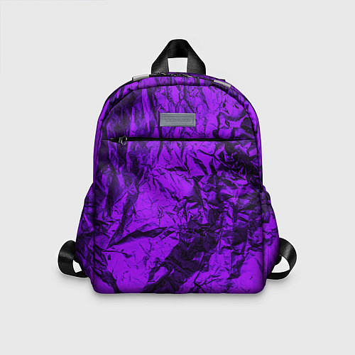 Детский рюкзак Фиолетовая фольга / 3D-принт – фото 1