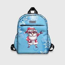 Детский рюкзак Крутой Дед Мороз - снежинки