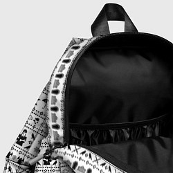 Детский рюкзак Black pattern Wednesday Addams, цвет: 3D-принт — фото 2