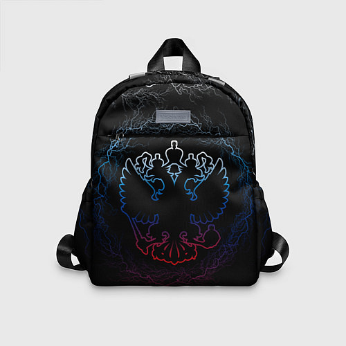 Детский рюкзак Герб России - молнии / 3D-принт – фото 1