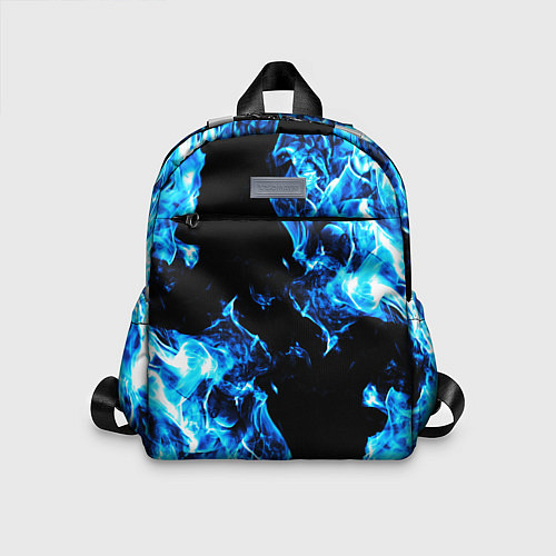 Детский рюкзак Красивый синий огонь / 3D-принт – фото 1