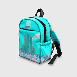 Детский рюкзак Нейронный сай-фай кибергород, цвет: 3D-принт — фото 2