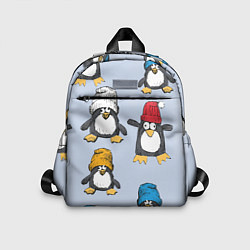 Детский рюкзак Смешные пингвины, цвет: 3D-принт