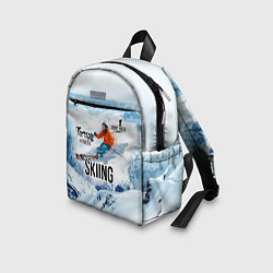 Детский рюкзак Горные лыжи спуск, цвет: 3D-принт — фото 2