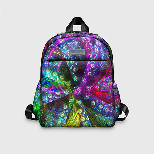 Детский рюкзак Абстракция с разноцветными шариками / 3D-принт – фото 1