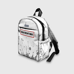 Детский рюкзак Валентин - в красной рамке на светлом, цвет: 3D-принт — фото 2
