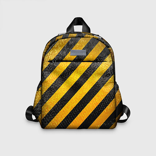 Детский рюкзак Черно-желтая опасность / 3D-принт – фото 1
