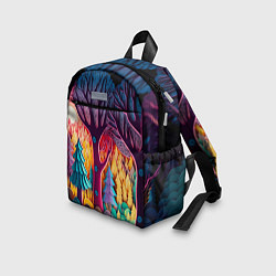 Детский рюкзак Сказочный лес на закате солнца, цвет: 3D-принт — фото 2