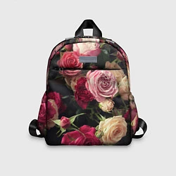 Детский рюкзак Нежные кустовые розы, цвет: 3D-принт
