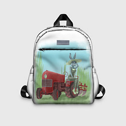 Детский рюкзак Зайка на тракторе
