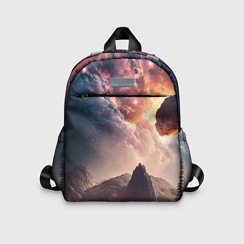 Детский рюкзак Млечный Путь, как небесное творение над ландшафтом / 3D-принт – фото 1
