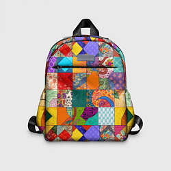 Детский рюкзак Разноцветные лоскуты, цвет: 3D-принт