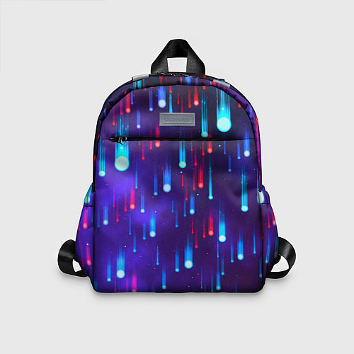 Детский рюкзак Neon rain / 3D-принт – фото 1