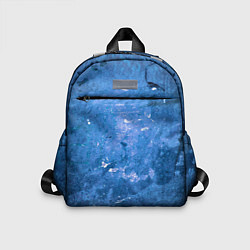 Детский рюкзак Тёмно-синяя абстрактная стена льда, цвет: 3D-принт