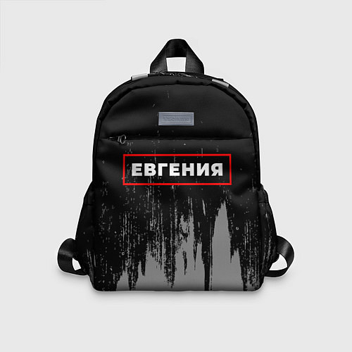 Детский рюкзак Евгения - в красной рамке на темном / 3D-принт – фото 1