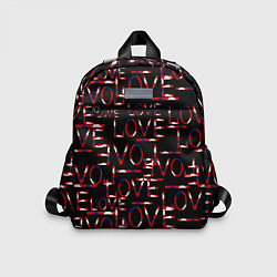 Детский рюкзак Love паттерн, цвет: 3D-принт