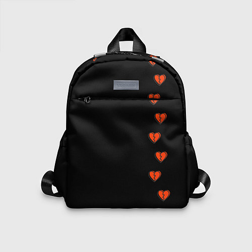 Детский рюкзак Дорожка разбитых сердец - темный / 3D-принт – фото 1