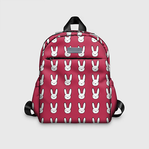Детский рюкзак Bunny Pattern red / 3D-принт – фото 1