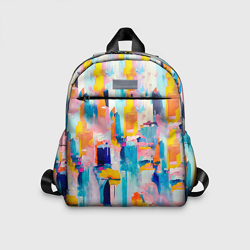 Детский рюкзак Живописные мазки краски / 3D-принт – фото 1