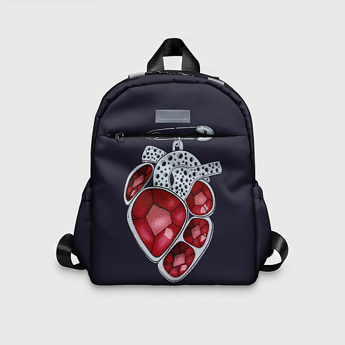 Детский рюкзак Брошь-сердце / 3D-принт – фото 1